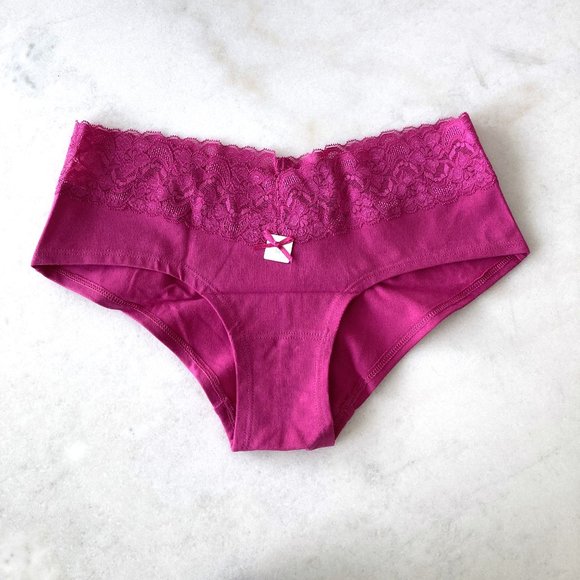 3/$36 - NWT! New La Senza lace top pink panty / underwear with tiny bow - Picture 1 of 4